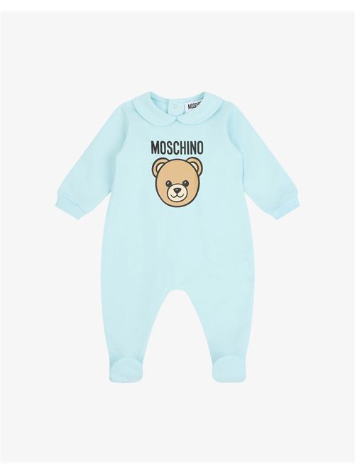 Tutina in felpa di cotone Moschino Teddy Bear MOSCHINO KIDS | MUY098-LCA19/40304